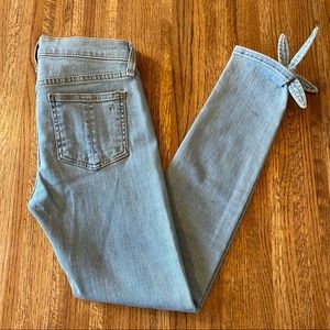 Rag & Bone Stevie Jeans in Bryn with Ankle Tie Detailing Size 25